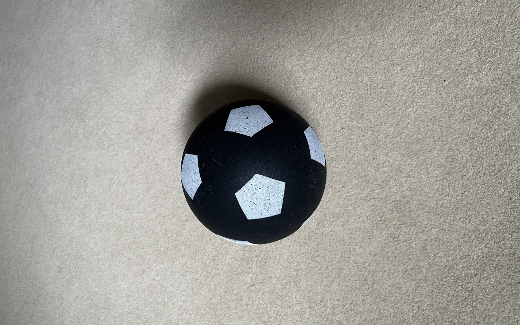 The Silent Kick ball at home